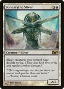 Bonescythe Sliver (MEDIA-001) [Duels of the Planeswalkers 2014 Promos] Foil