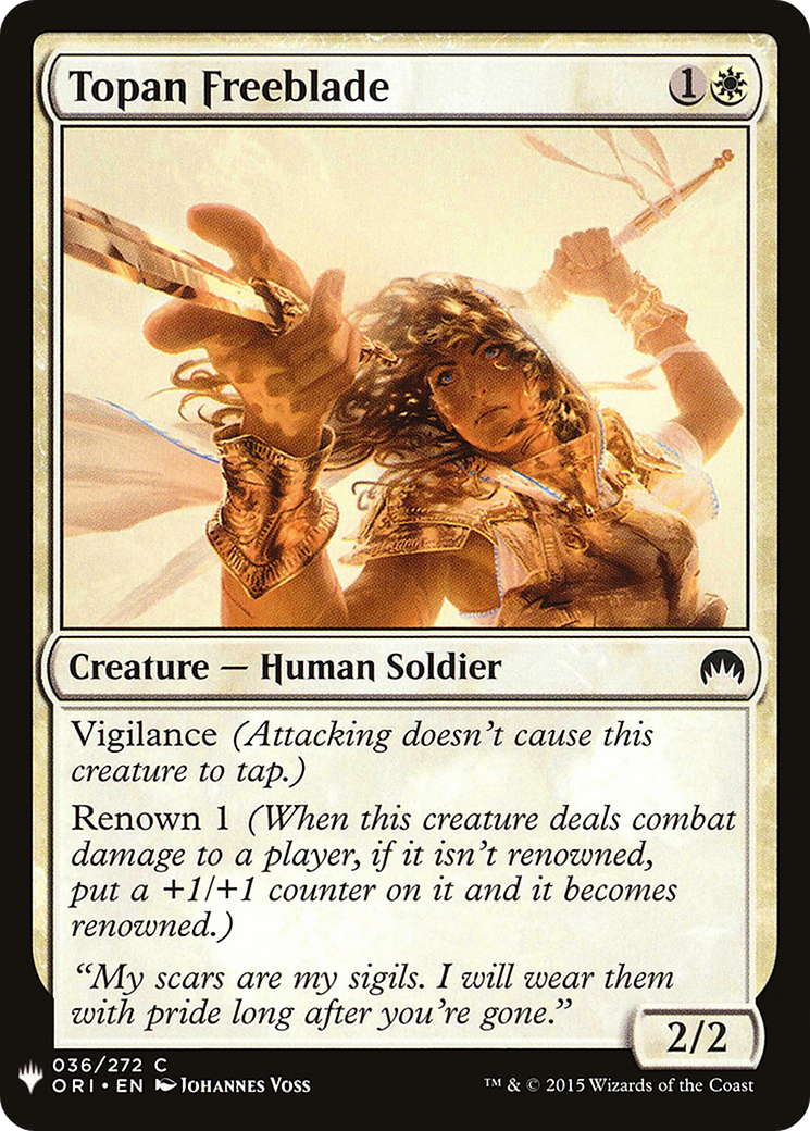 Topan Freeblade (LIST-ORI-36) [The List]