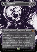 Sheoldred // The True Scriptures (MOM-297) [March of the Machine]: (Showcase) (Borderless) Foil