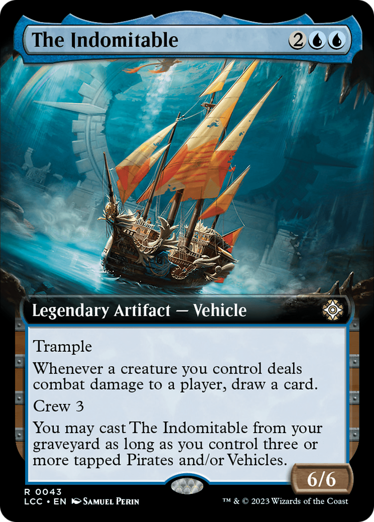 The Indomitable (LCC-043) [The Lost Caverns of Ixalan Commander]: (Extended Art)