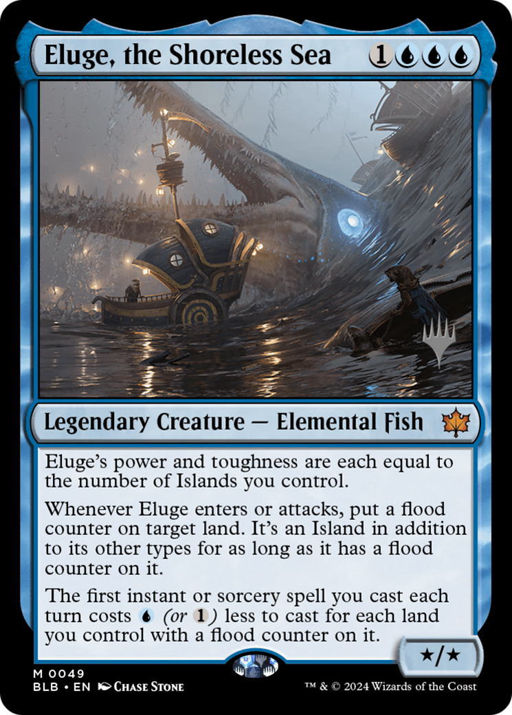 Eluge, the Shoreless Sea (PPBLB-49P) [Bloomburrow Promos] Foil