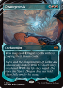 Dracogenesis (TDM-402) [Tarkir: Dragonstorm]: (Showcase, enchantment) (Borderless) Foil
