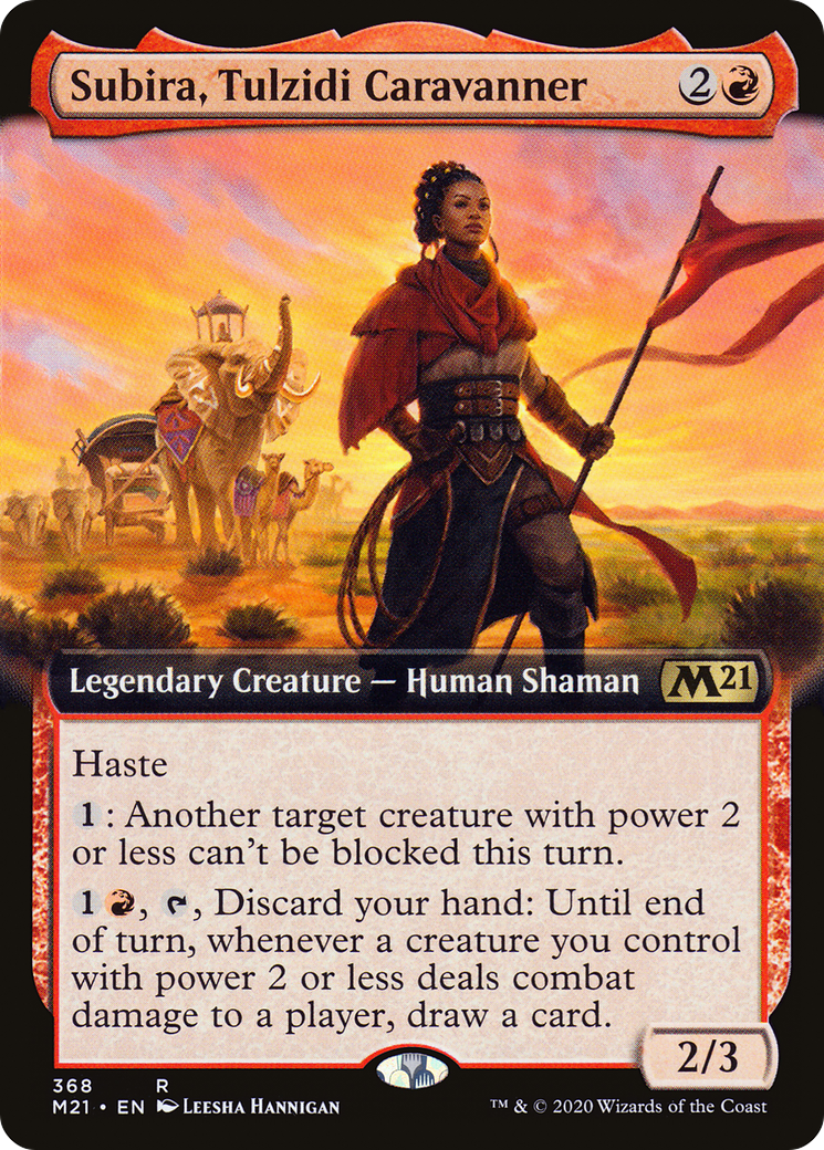 Subira, Tulzidi Caravanner (Extended Art) (M21-368) [Core Set 2021]