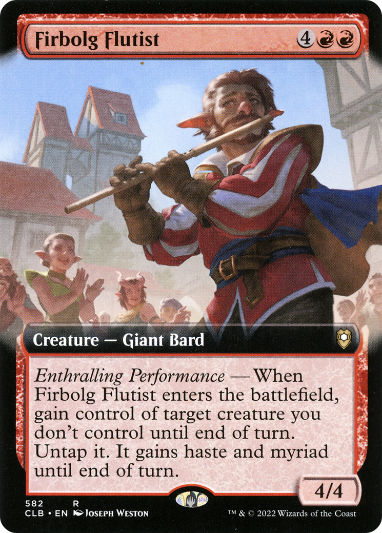 Firbolg Flutist (Extended Art) (CLB-582) [Commander Legends: Battle for Baldur's Gate]