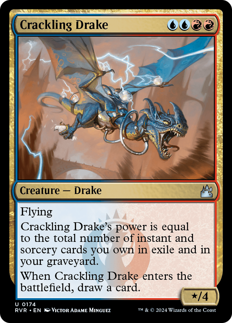 Crackling Drake (RVR-174) [Ravnica Remastered]