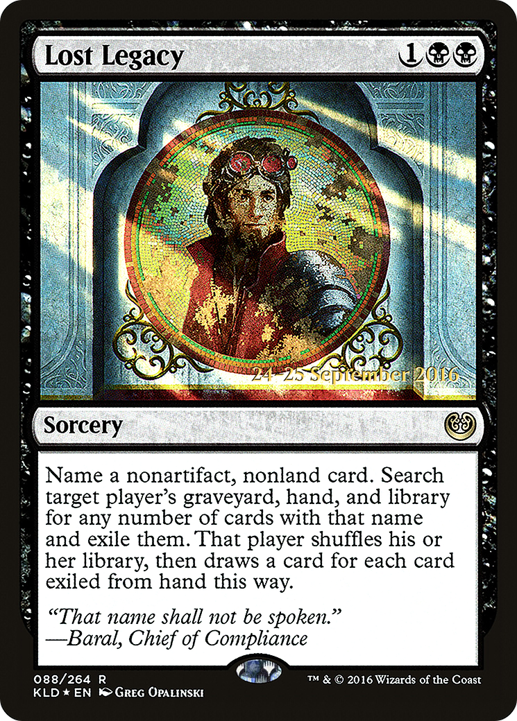 Lost Legacy (PRE-88S) [Kaladesh Promos] Foil