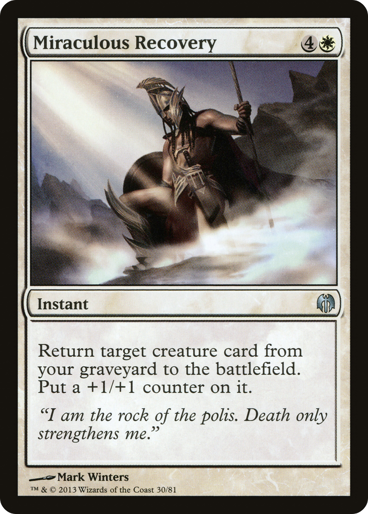Miraculous Recovery (DDL-030) [Duel Decks: Heroes vs. Monsters]