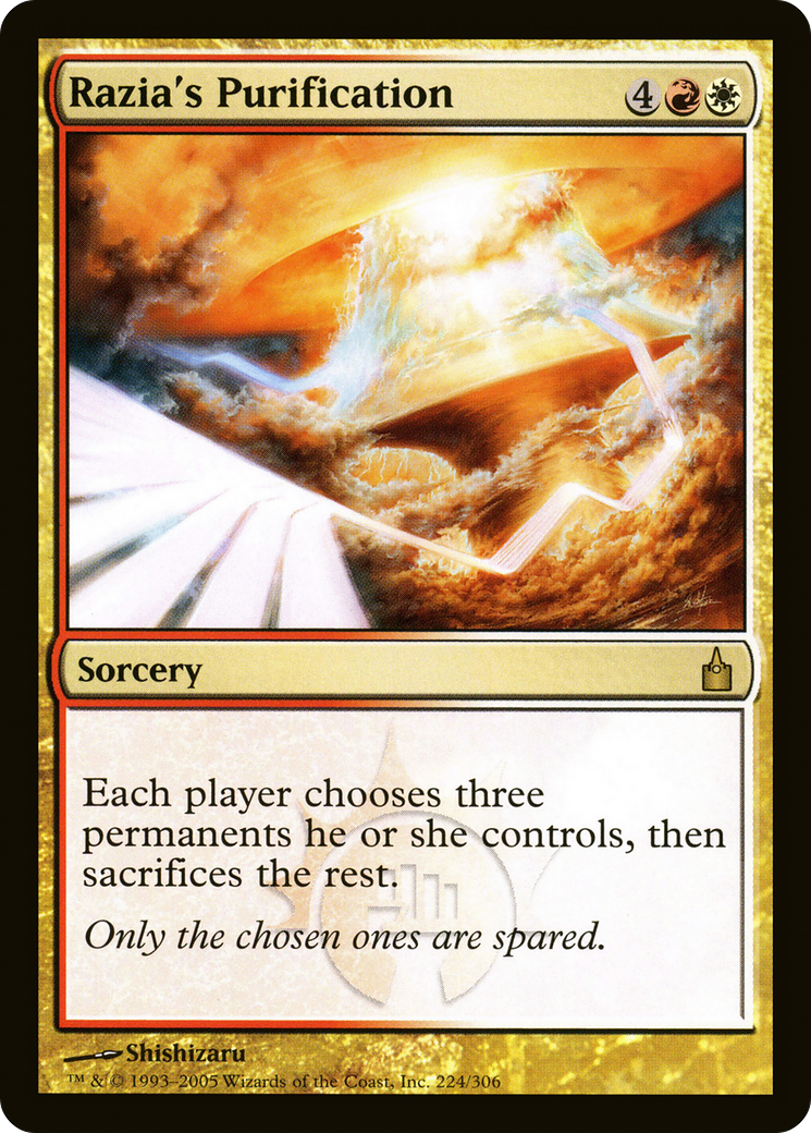 Razia's Purification (RAV-224) [Ravnica: City of Guilds]