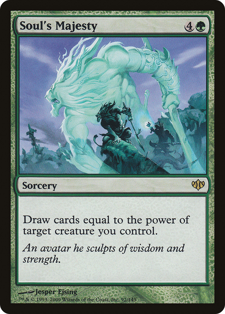 Soul's Majesty (CON-092) [Conflux] Foil