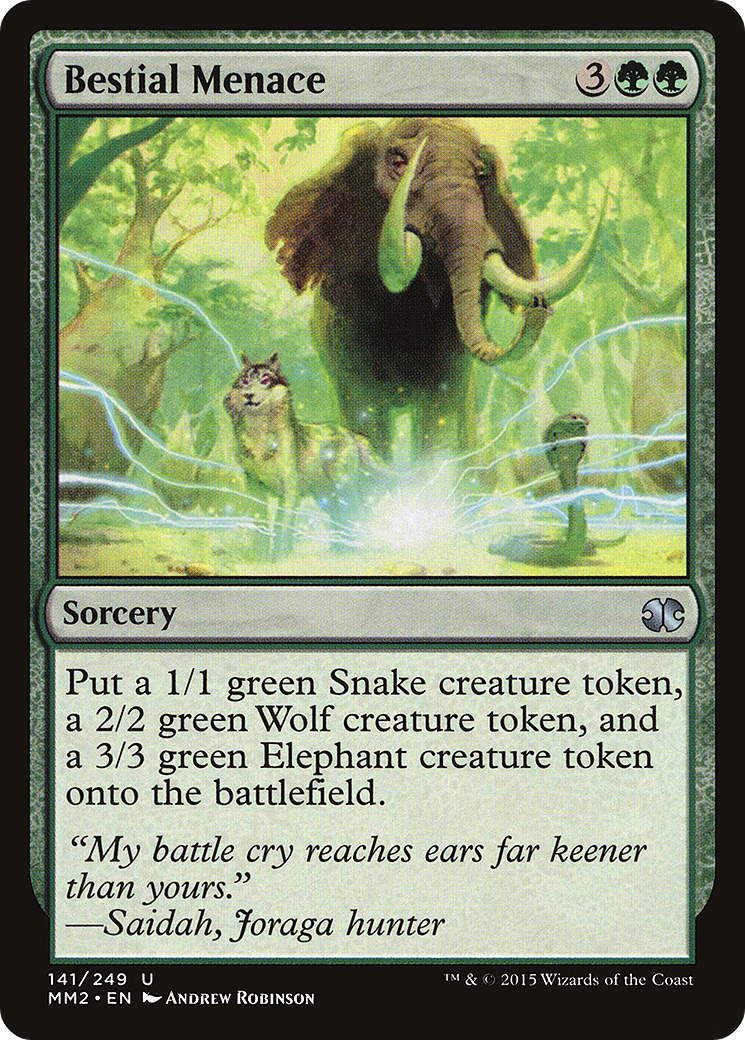 Bestial Menace (MM2-141) [Modern Masters 2015]
