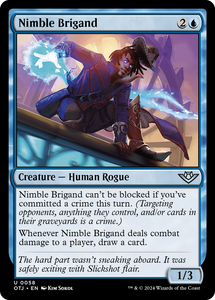 Nimble Brigand (OTJ-058) [Outlaws of Thunder Junction] Foil
