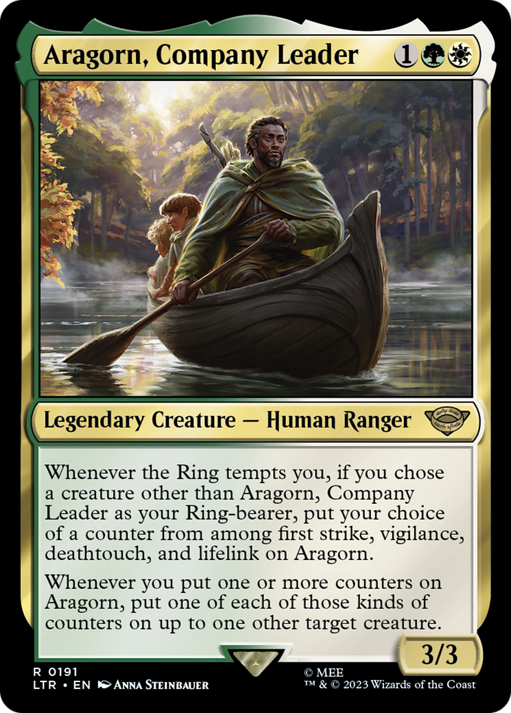 Aragorn, Company Leader (LTR-191) [The Lord of the Rings: Tales of Middle-earth] Foil