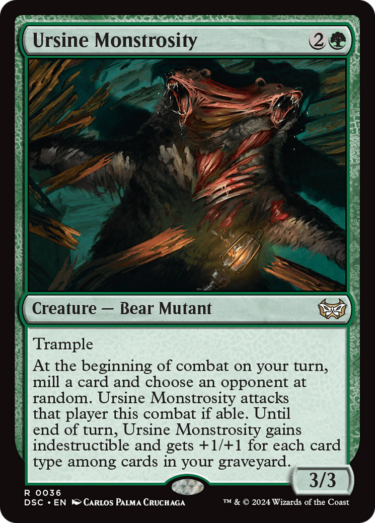 Ursine Monstrosity (DSC-036) [Duskmourn: House of Horror Commander]