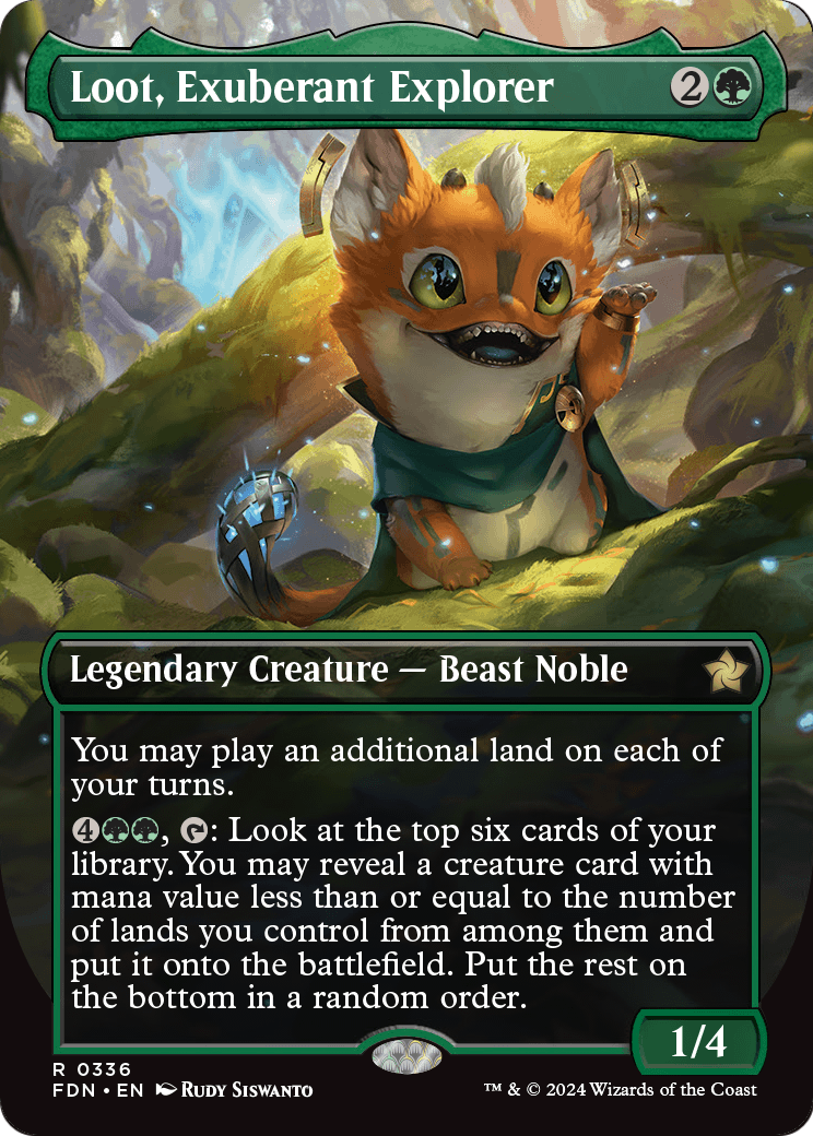 Loot, Exuberant Explorer (Borderless) (FDN-336) [Foundations]