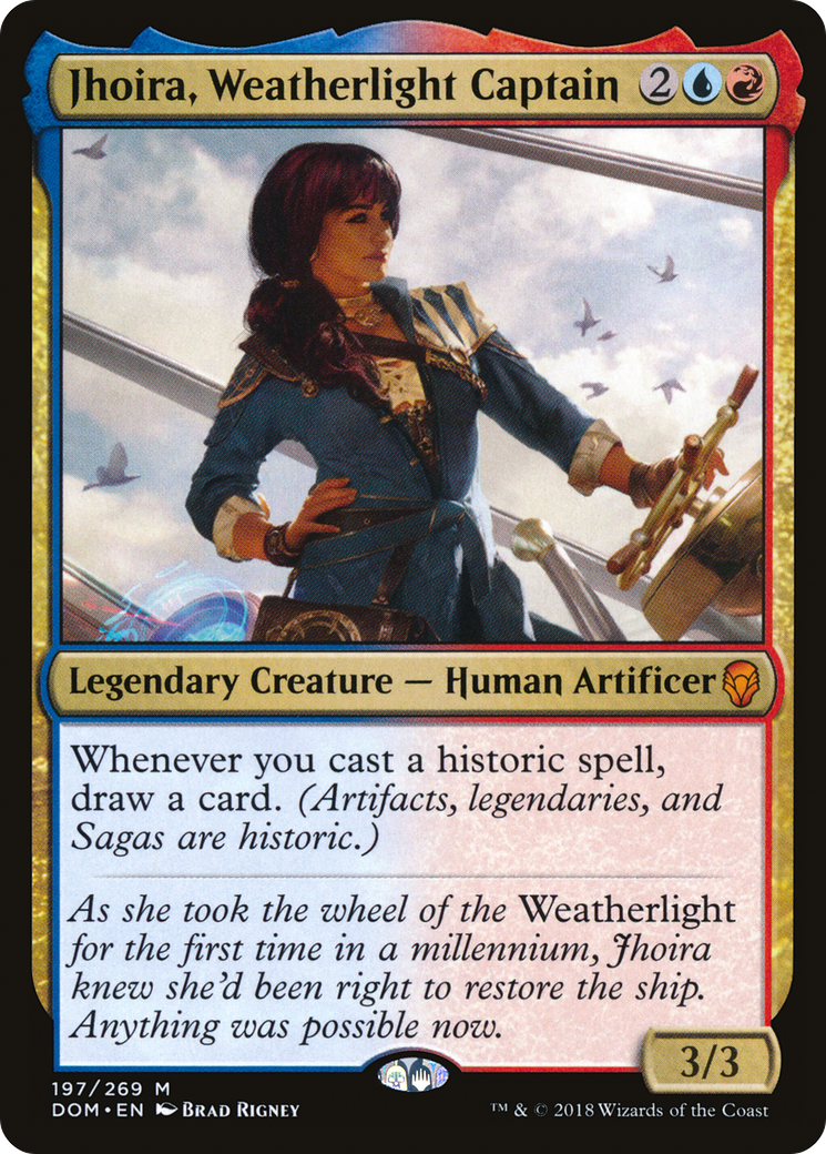 Jhoira, Weatherlight Captain (DOM-197) [Dominaria] Foil