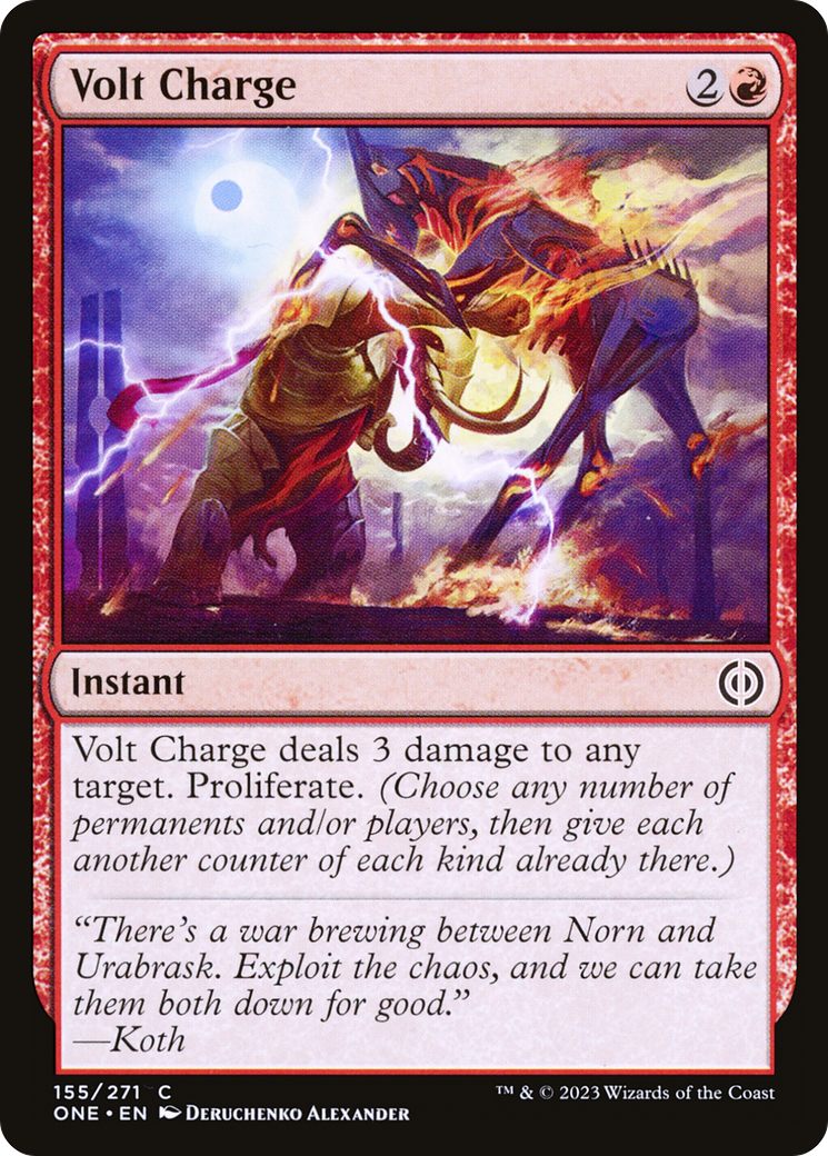 Volt Charge (ONE-155) [Phyrexia: All Will Be One]