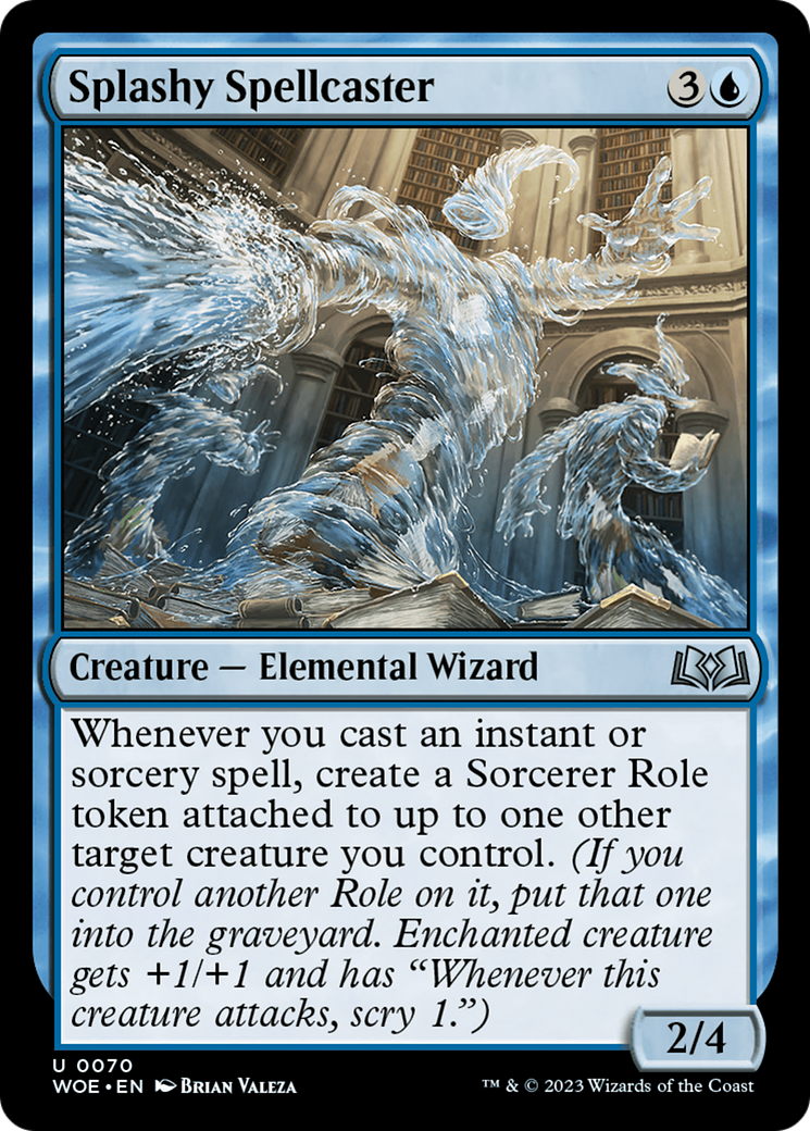 Splashy Spellcaster (WOE-070) [Wilds of Eldraine] Foil