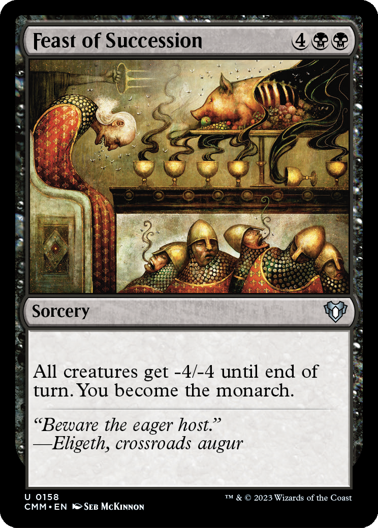 Feast of Succession (CMM-158) [Commander Masters]
