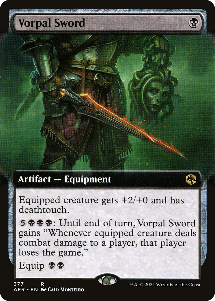 Vorpal Sword (AFR-377) [Adventures in the Forgotten Realms]: (Extended Art) Foil
