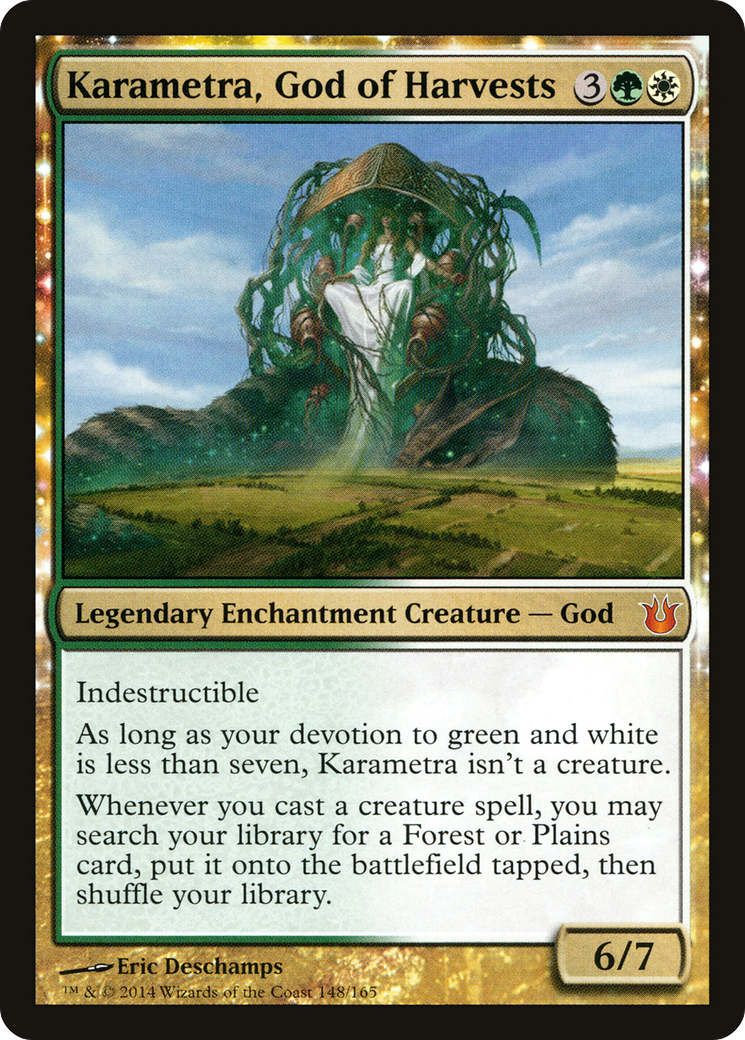 Karametra, God of Harvests (BNG-148) [Born of the Gods]: (enchantment)