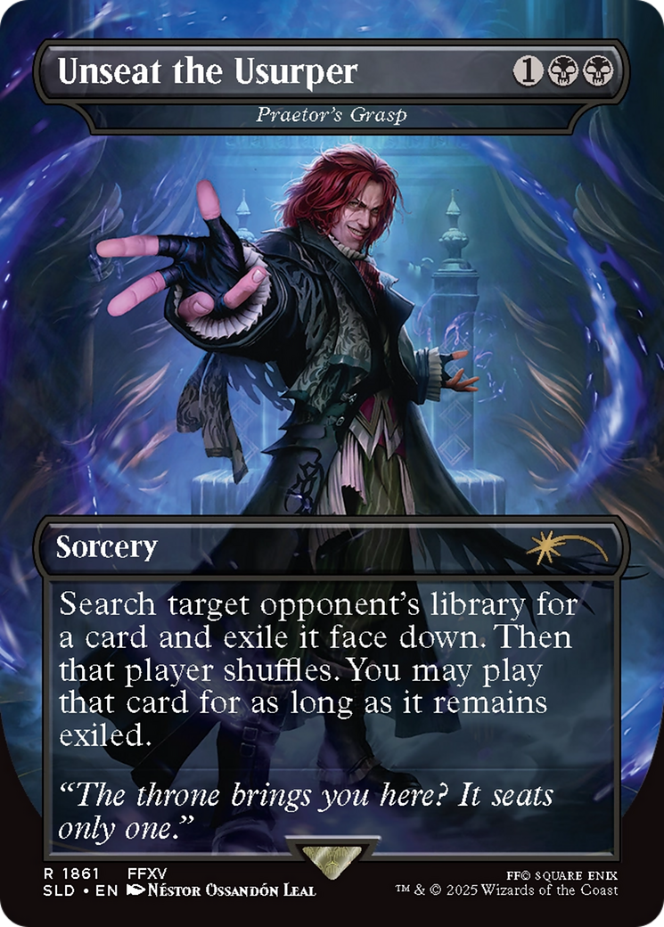 Praetor's Grasp (SLD-1861) [Secret Lair Drop] / Unseat the Usurper (Borderless)