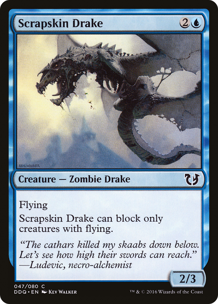 Scrapskin Drake (DDQ-047) [Duel Decks: Blessed vs. Cursed]