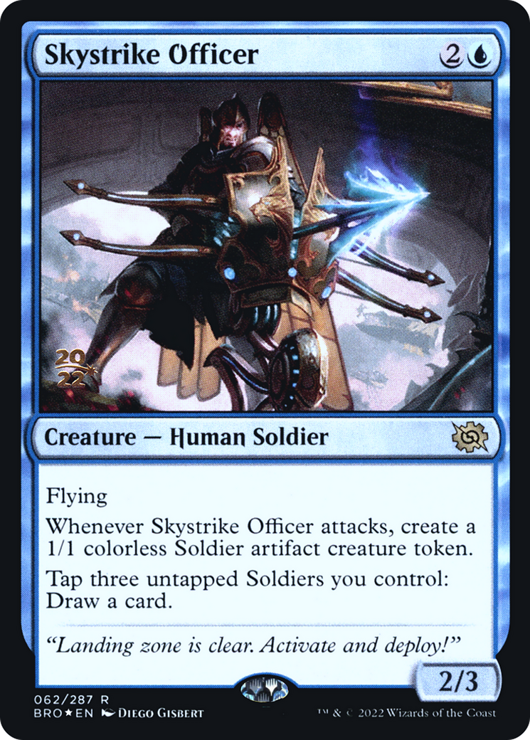 Skystrike Officer (PRE-062) [The Brothers' War Promos] Foil