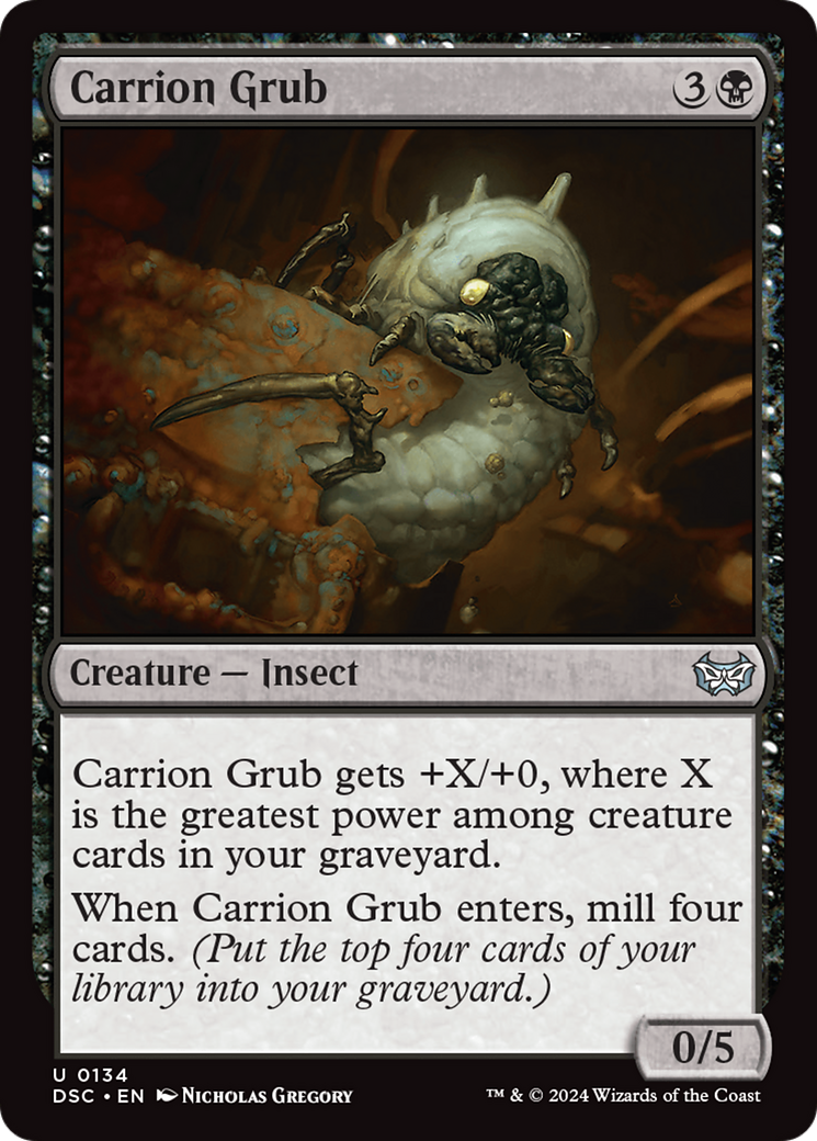 Carrion Grub (DSC-134) [Duskmourn: House of Horror Commander]