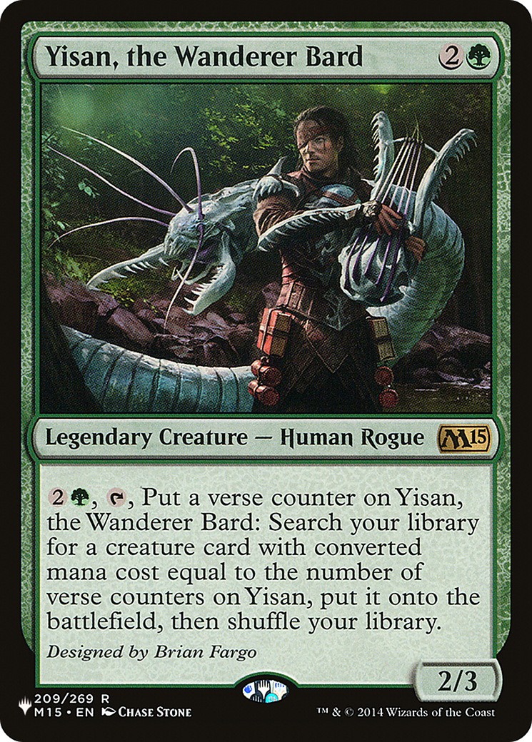 Yisan, the Wanderer Bard (LIST-M15-209) [The List]
