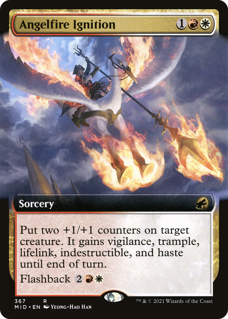 Angelfire Ignition (Extended Art) (MID-367) [Innistrad: Midnight Hunt]