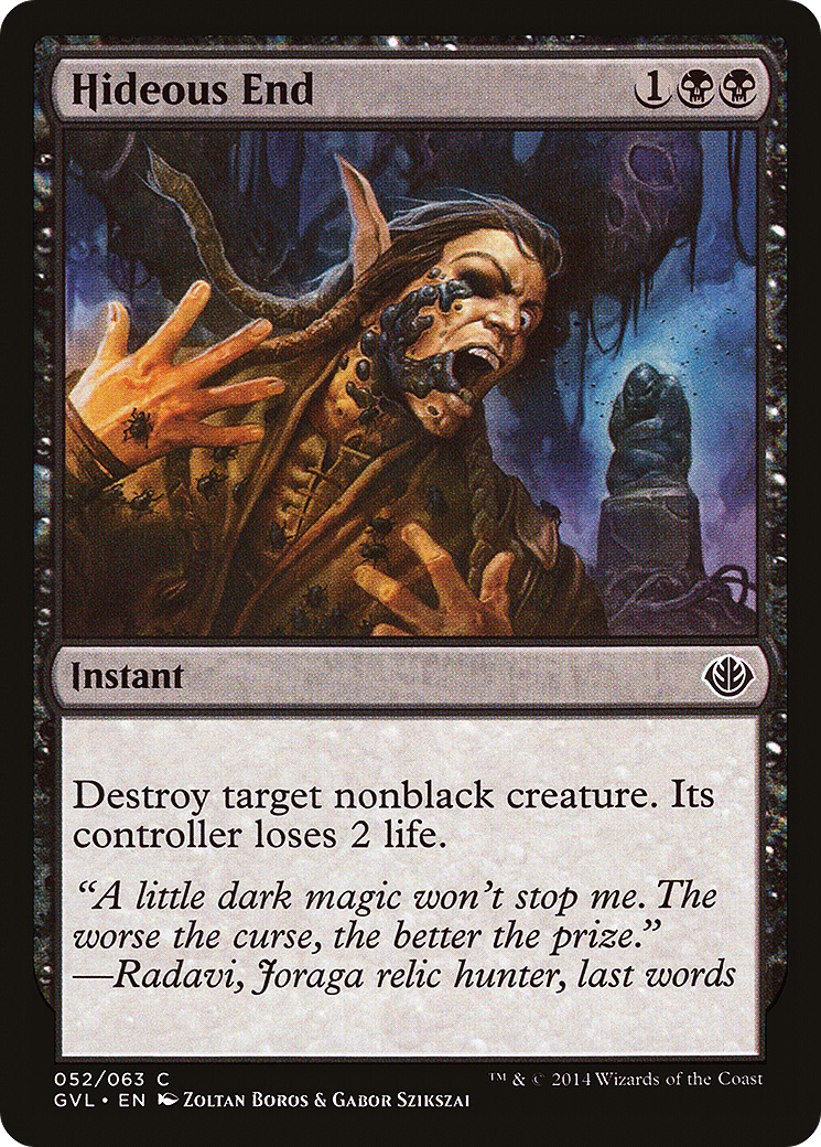 Hideous End (DD3-052) [Duel Decks Anthology: Garruk vs. Liliana]