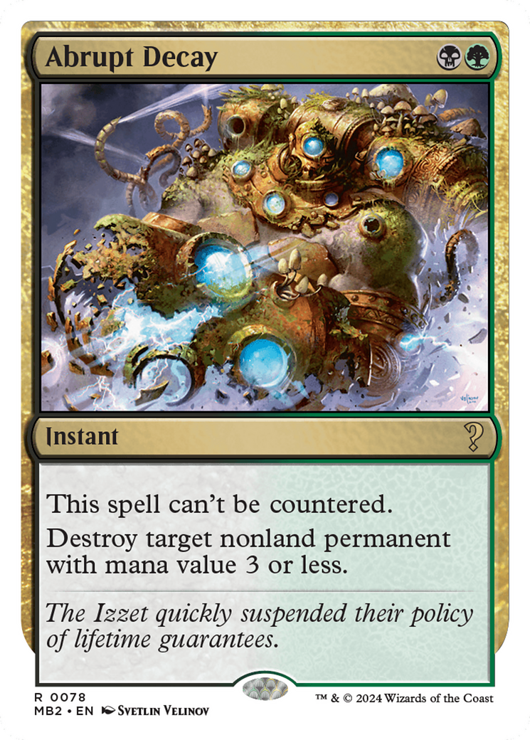 Abrupt Decay (MB2-078) [Mystery Booster 2]