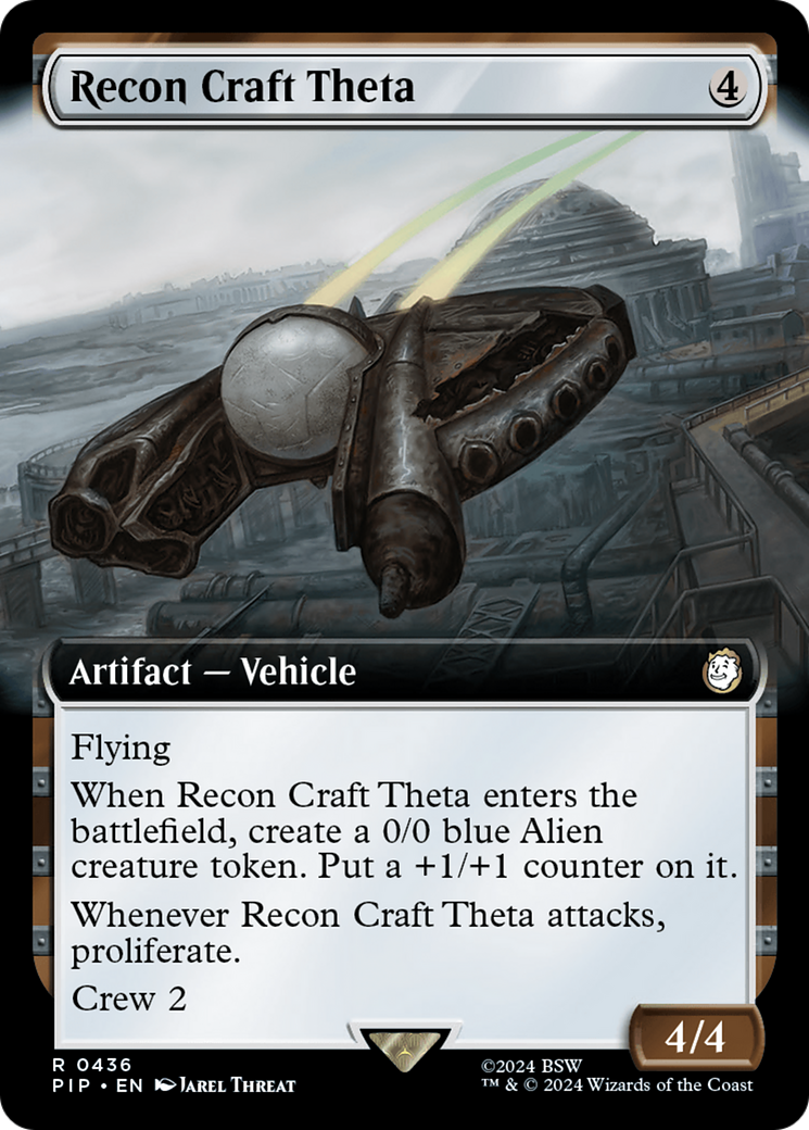 Recon Craft Theta (PIP-436) [Fallout]: (Extended Art) Foil