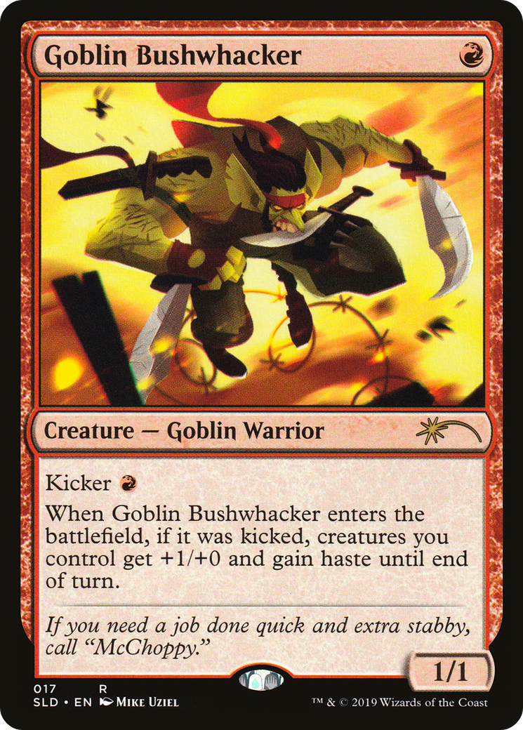 Goblin Bushwhacker (SLD-017) [Secret Lair Drop]