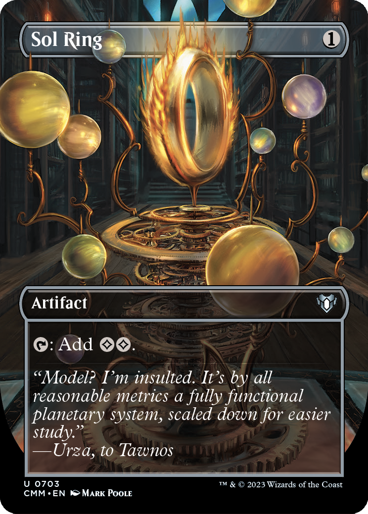 Sol Ring (Borderless) (CMM-703) [Commander Masters]