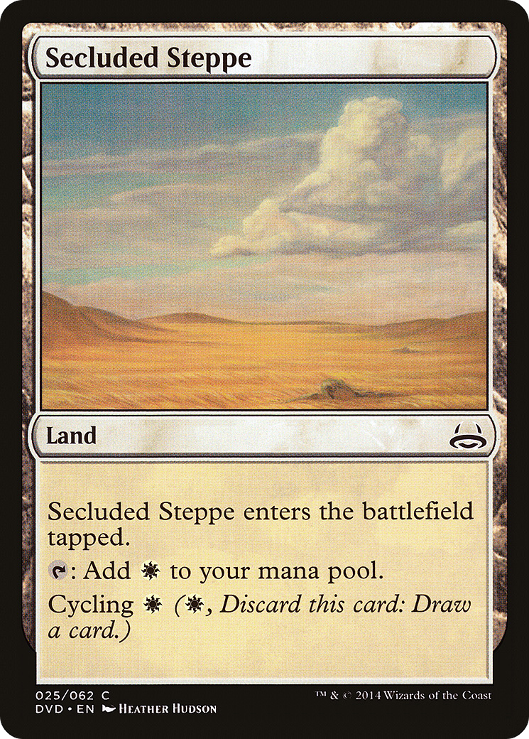 Secluded Steppe (DD3-025) [Duel Decks Anthology: Divine vs. Demonic]