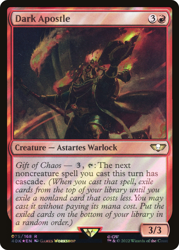 Dark Apostle (40K-75★) [Warhammer 40,000 Commander] Foil