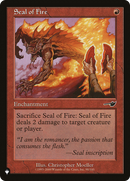 Seal of Fire (LIST-NEM-98) [The List]