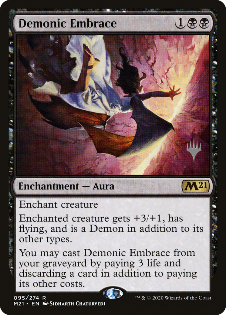 Demonic Embrace (PPM21-95P) [Core Set 2021 Promos] Foil