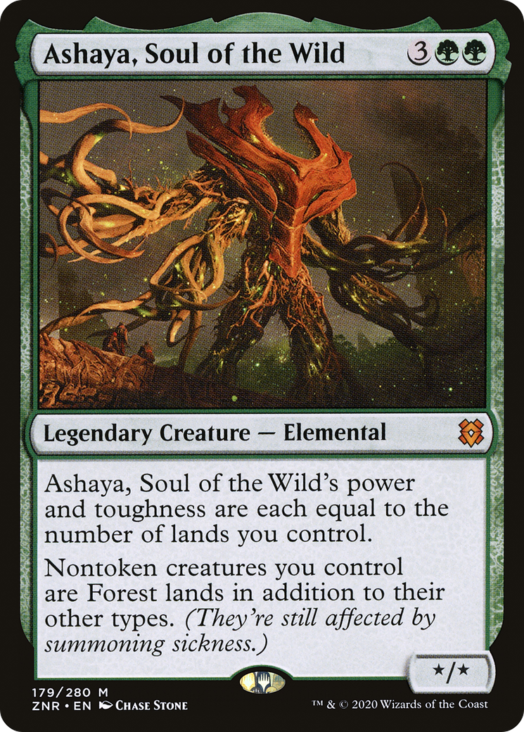 Ashaya, Soul of the Wild (ZNR-179) [Zendikar Rising] Foil