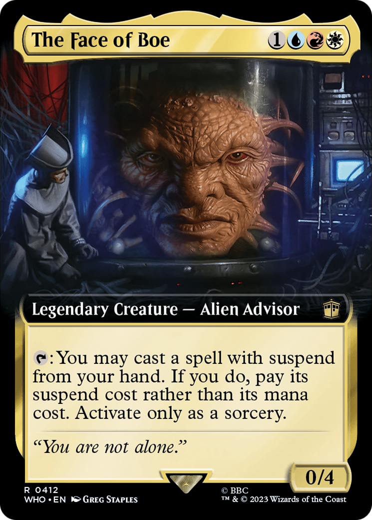 The Face of Boe (WHO-412) [Doctor Who]: (Extended Art) Foil