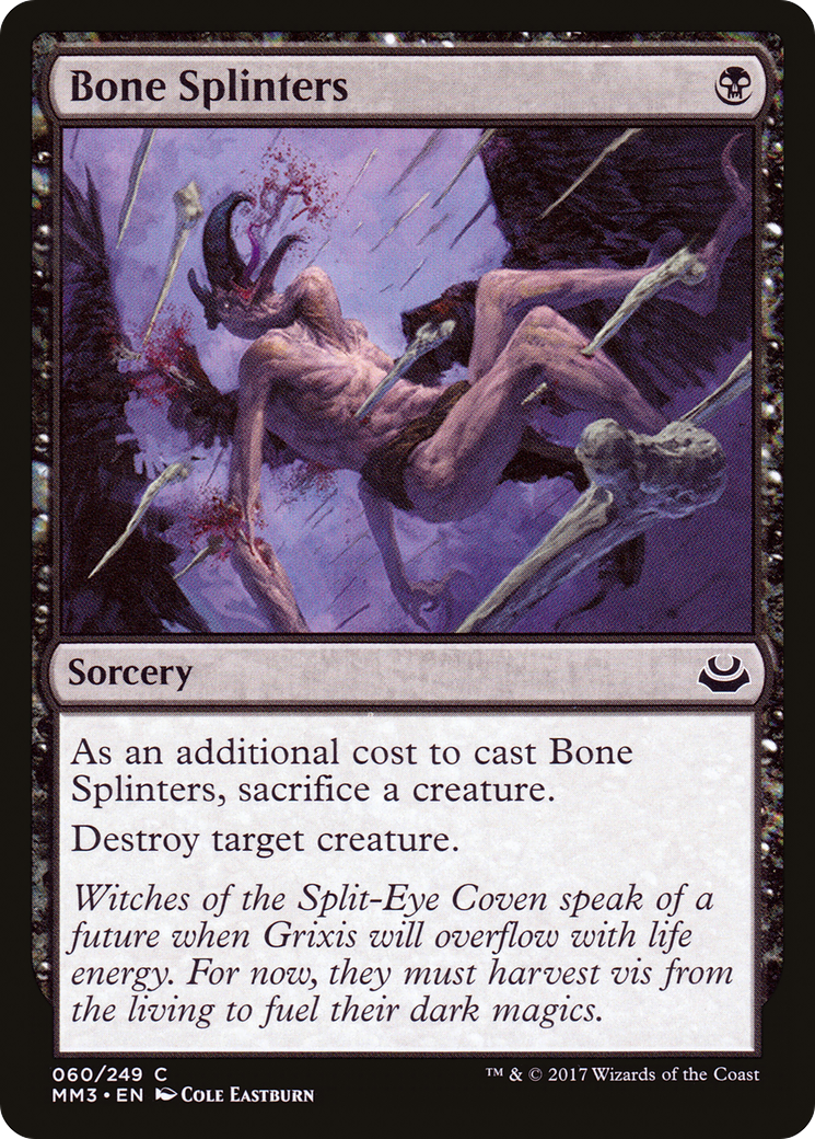 Bone Splinters (MM3-060) [Modern Masters 2017]