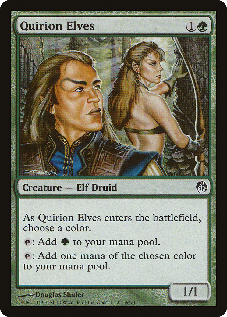 Quirion Elves (DDE-039) [Duel Decks: Phyrexia vs. the Coalition]