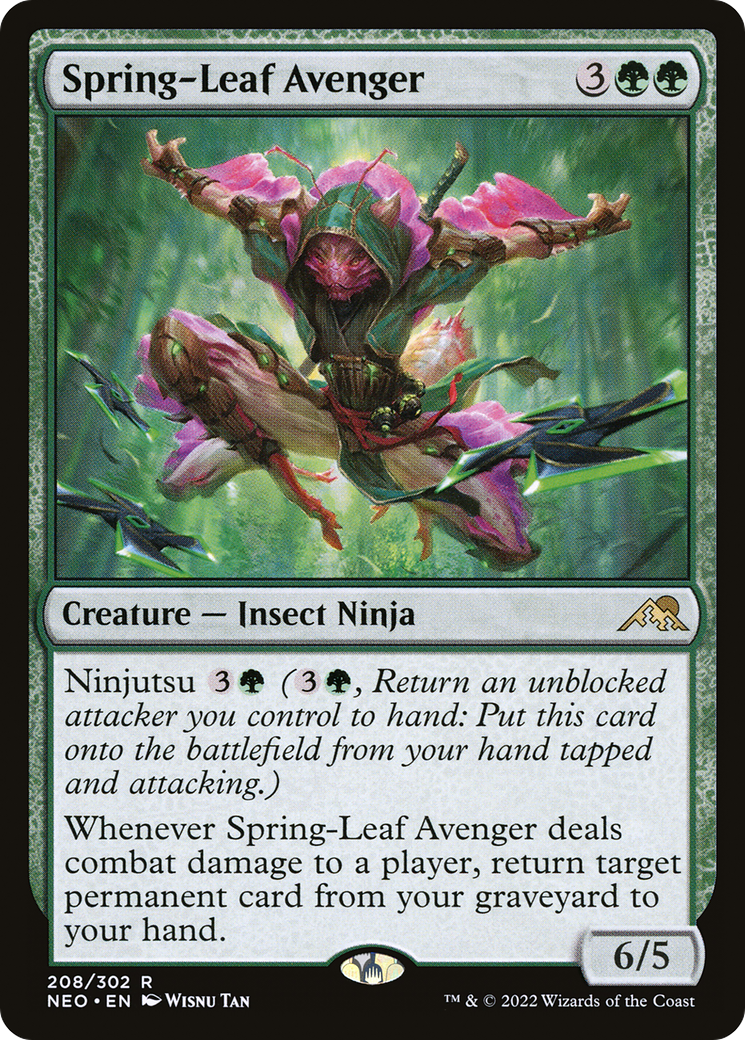 Spring-Leaf Avenger (NEO-208) [Kamigawa: Neon Dynasty]