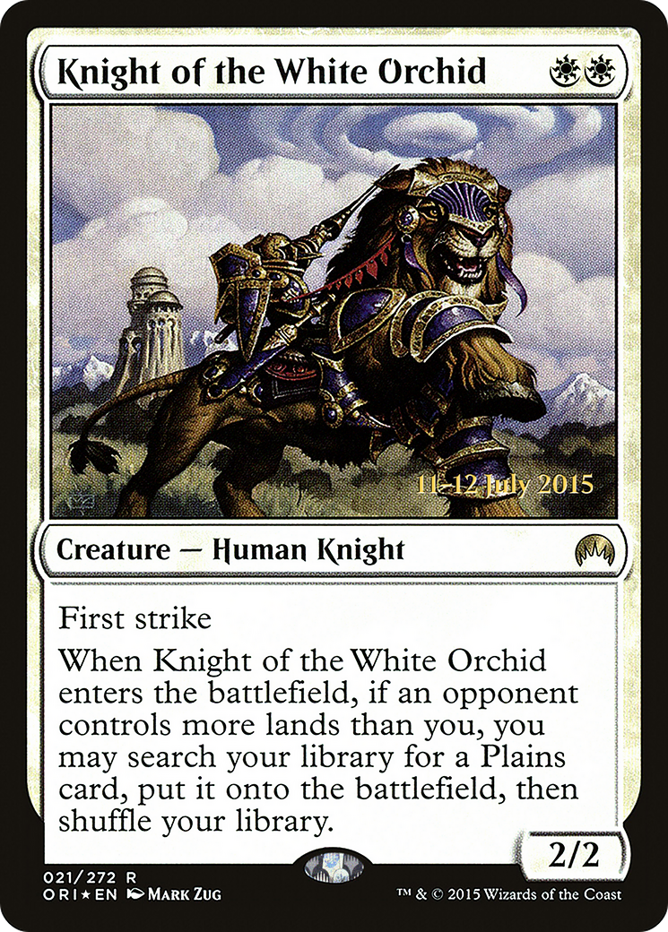 Knight of the White Orchid (PRE-21S) [Magic Origins Promos] Foil