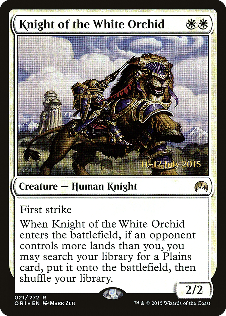 Knight of the White Orchid (PRE-21S) [Magic Origins Promos] Foil