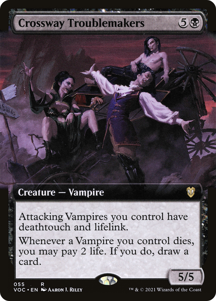 Crossway Troublemakers (Extended Art) (VOC-055) [Crimson Vow Commander]