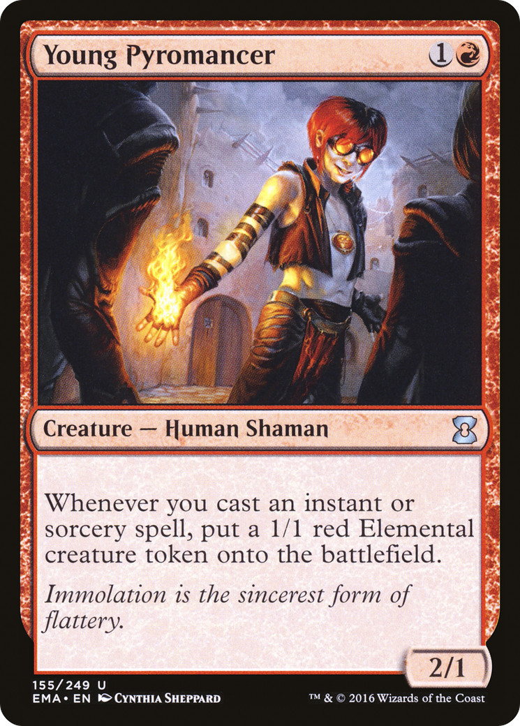 Young Pyromancer (EMA-155) [Eternal Masters] Foil