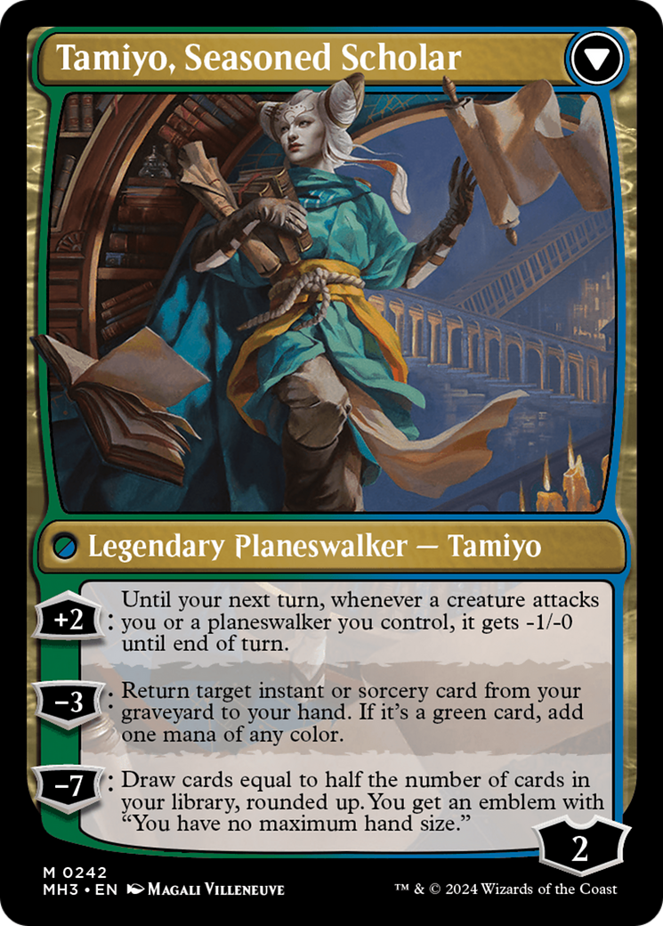Tamiyo, Inquisitive Student // Tamiyo, Seasoned Scholar (MH3-242) [Modern Horizons 3]
