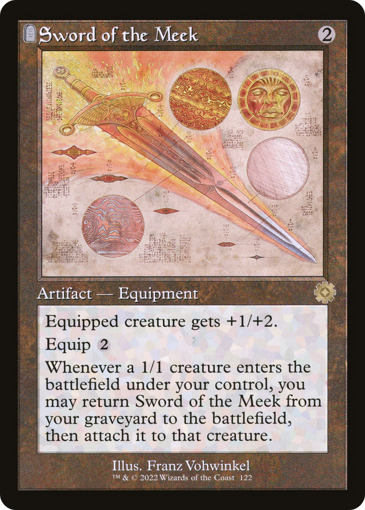 Sword of the Meek (BRR-122) [The Brothers' War Retro Artifacts]: (tombstone) Foil